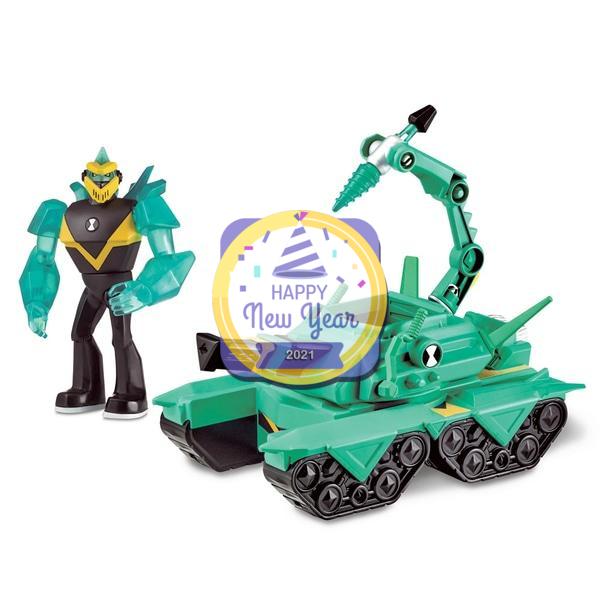 Ben 10 Transforming Vehicle With Figure - Diamond Head Power Tank