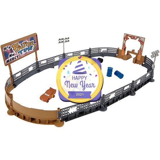 Disney Pixar Cars 3 Crazy 8 Crashers Smash and Crash Derby Playset