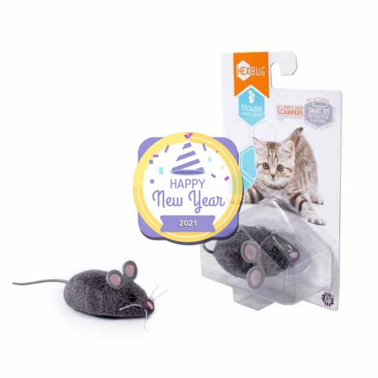 HEXBUG Mouse Robotic Cat Toy (GREY)