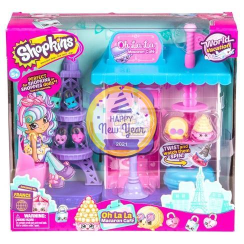 Shopkins Season 8 World Vacation - Oh La La Macaron Cafe Playset