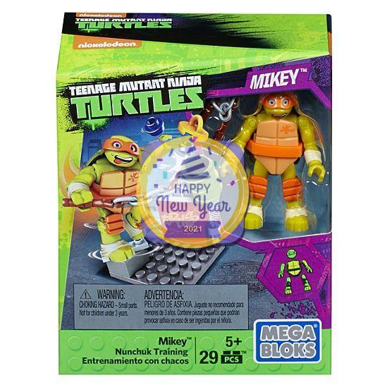 Mega Bloks Teenage Mutant Ninja Turtles Mikey Nunchuk Training