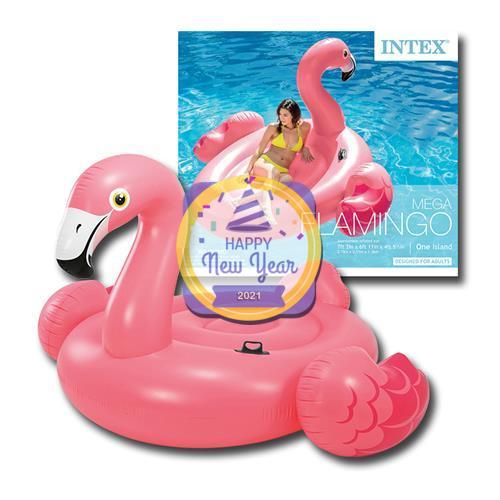 Intex Mega Flamingo Island Pool Floater 86 x 83 x 53 inches