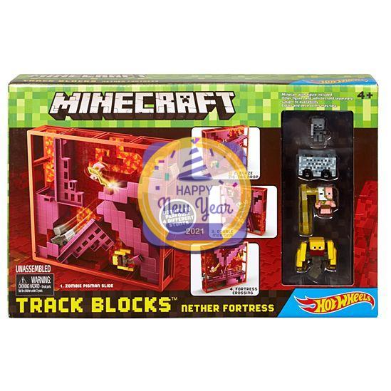 Minecraft Hot Wheels Track Blocks Nether Fortress Play Set