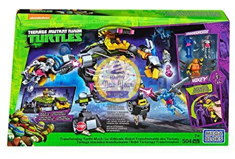 Mega Bloks Teenage Mutant Ninja Turtles Transforming Turtle Mech