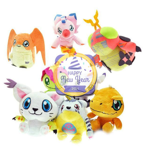 Cute 12CM Digimon Toys Adventure Agumon Patamon Funny Stuffed Gabumon For Kids Dolls