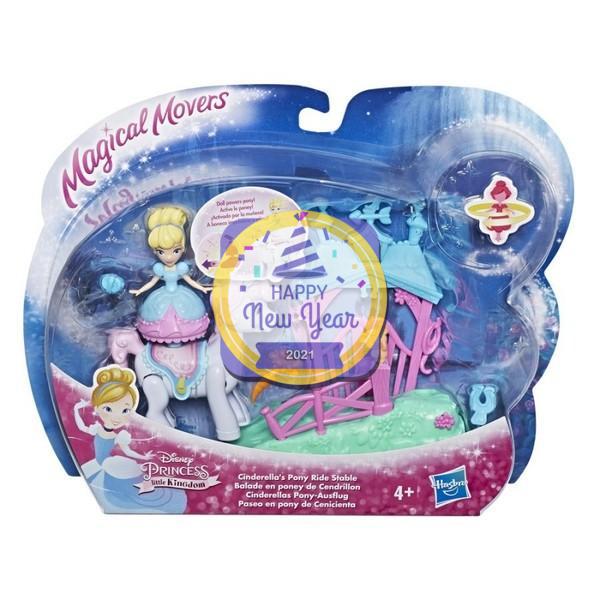 Disney Princess Little Kingdom Magical Movers Pony Ride Cinderella' s Stable Playset